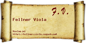 Fellner Viola névjegykártya